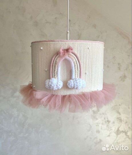 Плетеный абажур люстра светильник