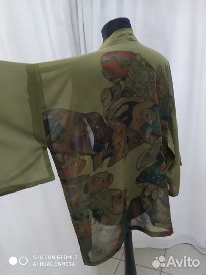 Хаори из шелка ручной работы