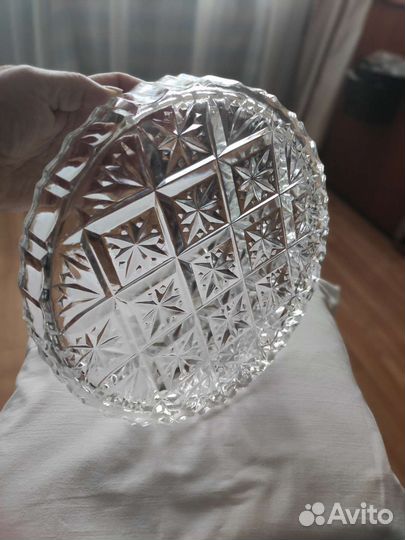 Хрустальный Поднос тарелка