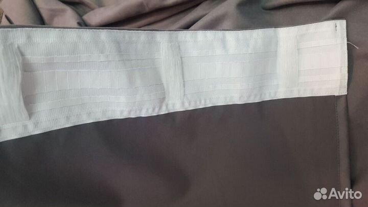 Шторы занавески серые 148 х 295 затемняющие