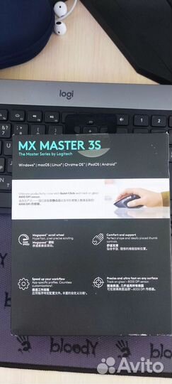 Logitech MX Master 3s 910-006565 черный graphite