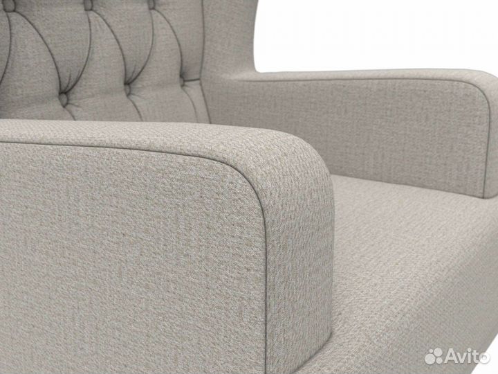 Кресло Джон Люкс, рогожка, амур бежевый. Москва