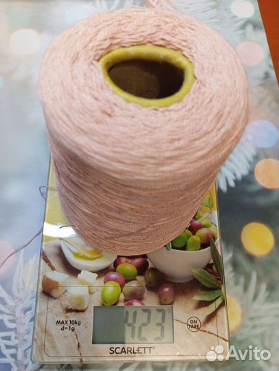 Пряжа бобинная, хлопок мерсеризованный