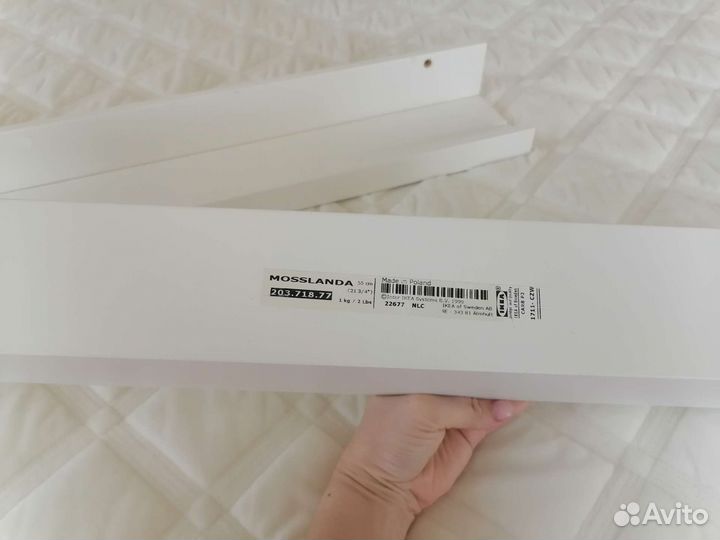 Полка настенная Мосслэнда икеа 55 см