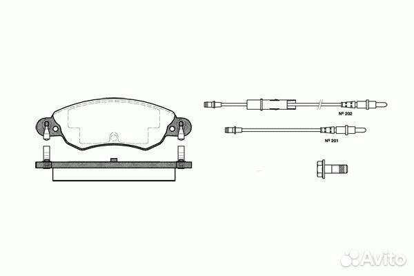 Колодки тормозные передние Citroen C5 Remsa новые