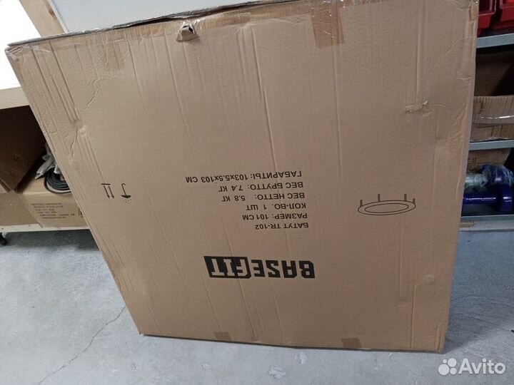 Батут BaseFit TR-102 101 см, зеленый