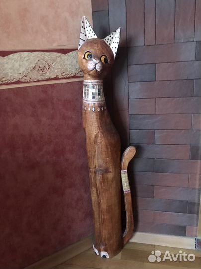 Кошка,деревянная