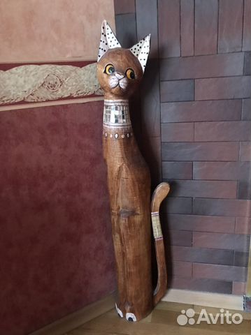 Кошка,деревянная