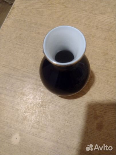 Вазочка фарфор лфз, кобальт, позолота СССР