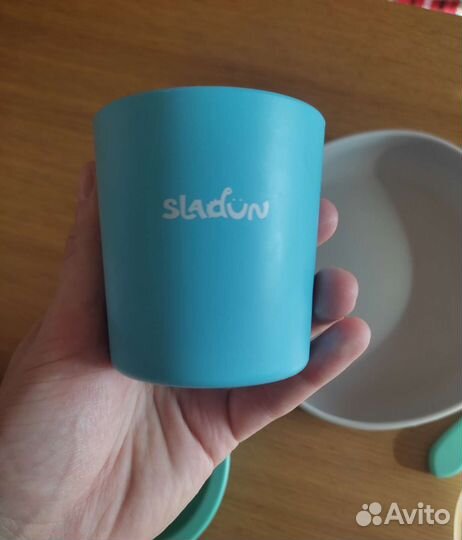 Набор детской силиконовой посуды