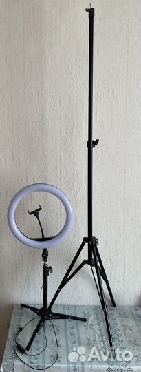 Кольцевая лампа со штативом (до 2м)