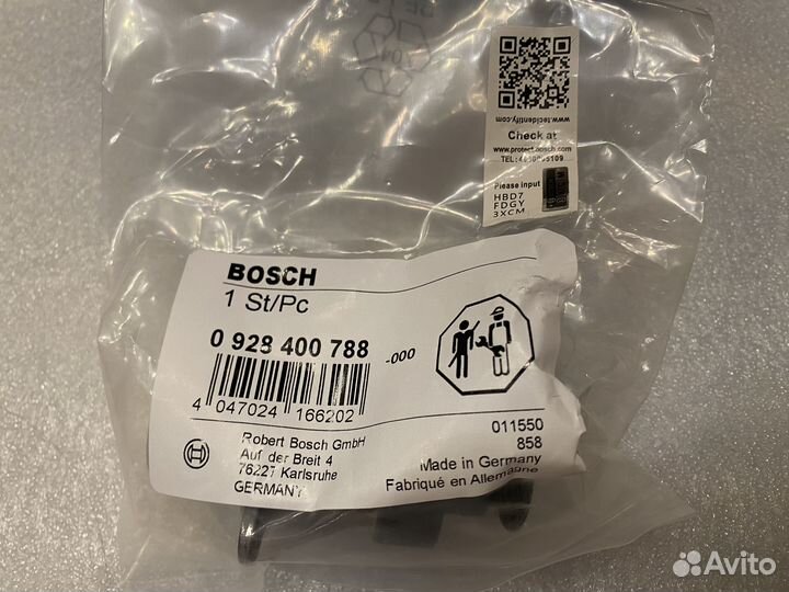 Регулятор давления топлива bosch 0928400788