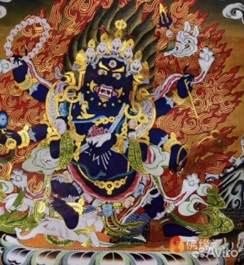 Тханка Будда в золоте