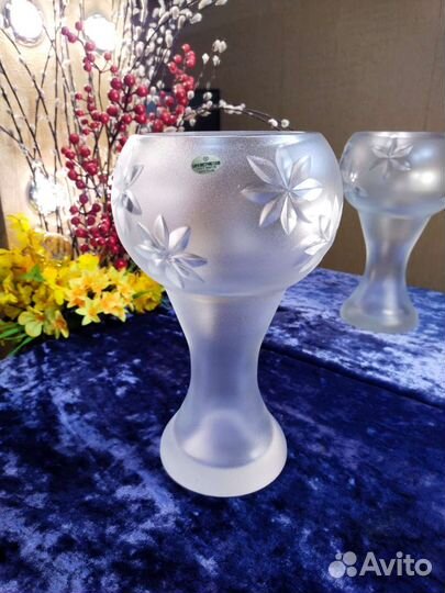 Ваза - кубок. Саратовский хрусталь