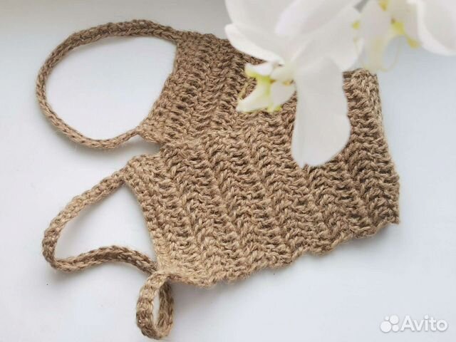 Мочалка/рукавица из джута