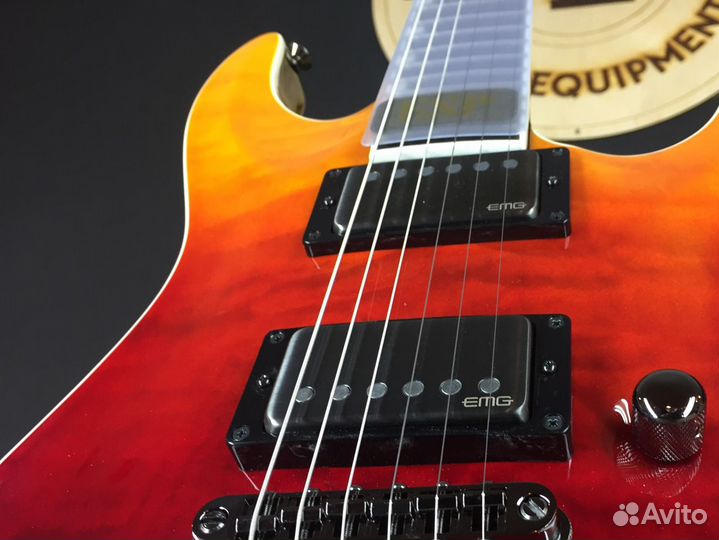 ESP E-II horizon NT-II Tiger Eye Amber Fade