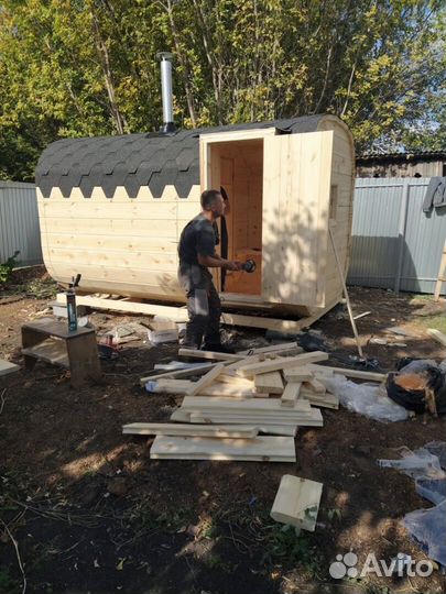 Баня-бочка квадро с доставкой