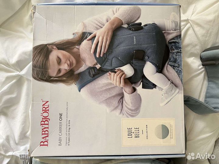 Рюкзак-кенгуру/Переноска BabyBjorn one/эргорюкзак