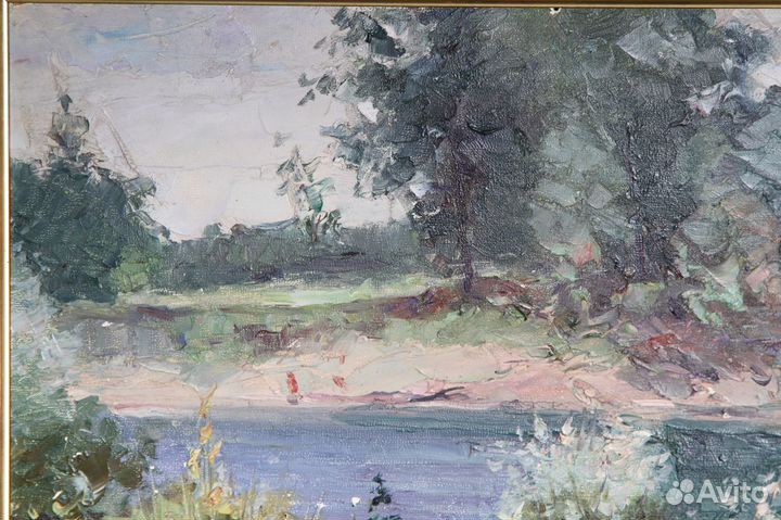 Картина За Волгой. Зингер Г.Е. 1981г