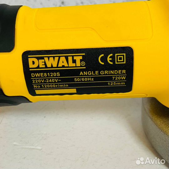 Болгарка DeWalt 1100\125 Жёлтый (Рассрочка / К3)