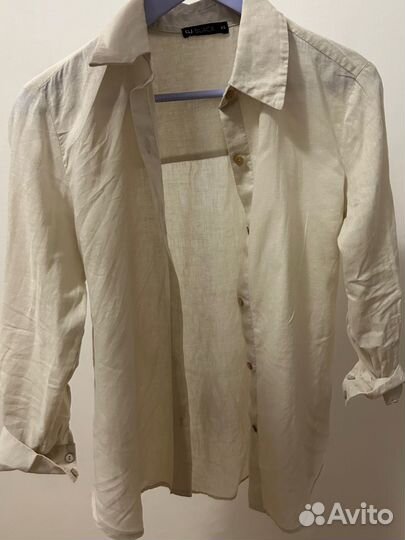 Женская рубашка лен