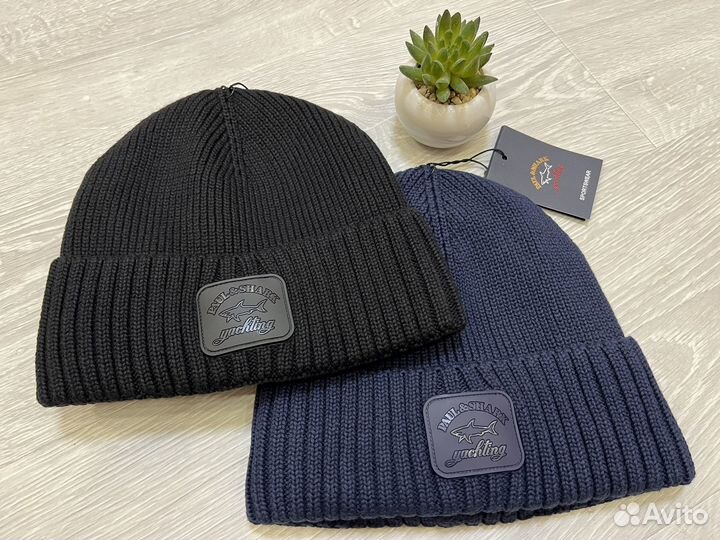 Шапка теплая Paul&Shark на флисе