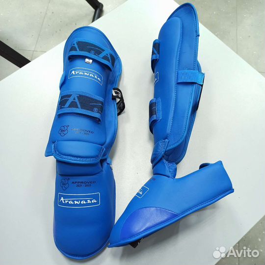 Защита голени и стопы футы для каратэ wkf