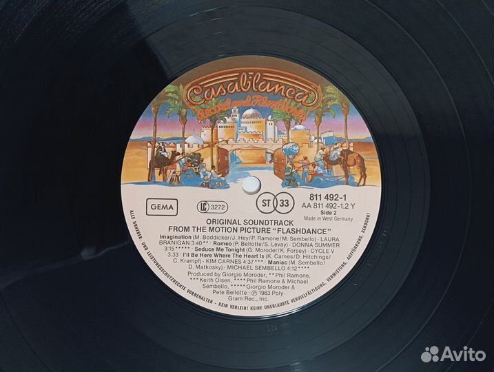 LP Flashdance OST (Giorgio Moroder) Germany 1983г