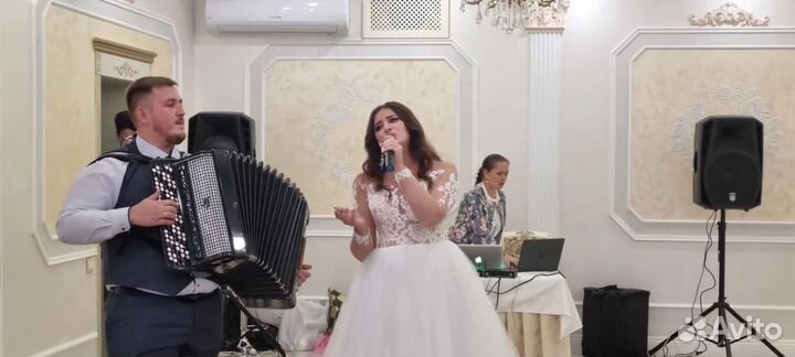 Музыканты,баянист,певица,дуэт на праздник