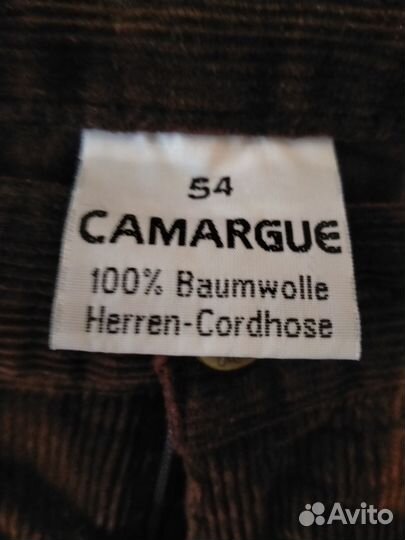 Camargue Нов. Муж. Вельветовые джинсы Франция ориг