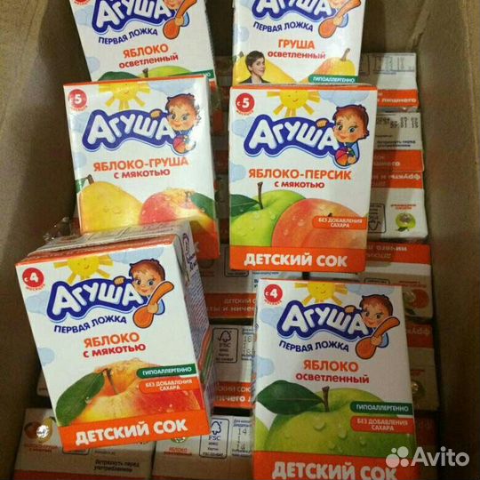 Обмен Сок Агуша 0.2 на Молоко Агуша 0,2 (1:1)