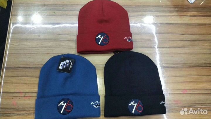 2 Мужские зимние шапки Пауль (Пол) Шарк Paul Shark