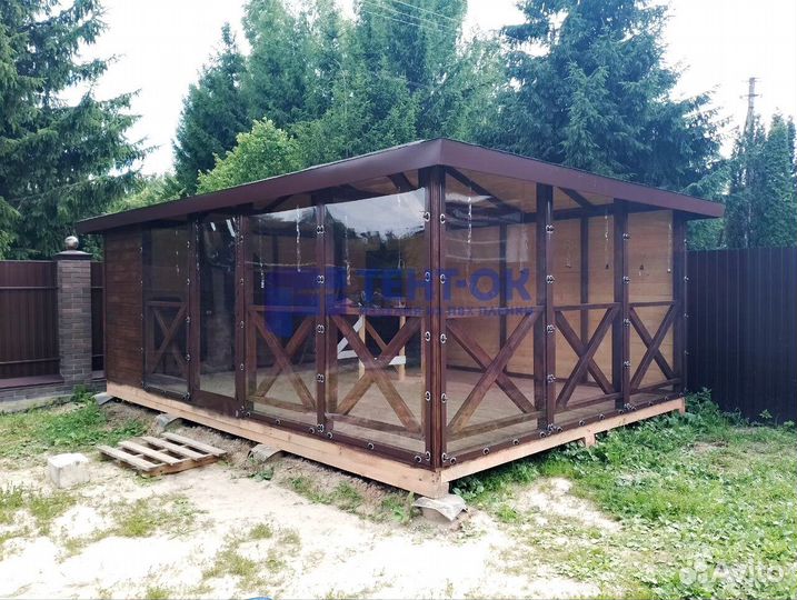 Жидкие окна для беседки