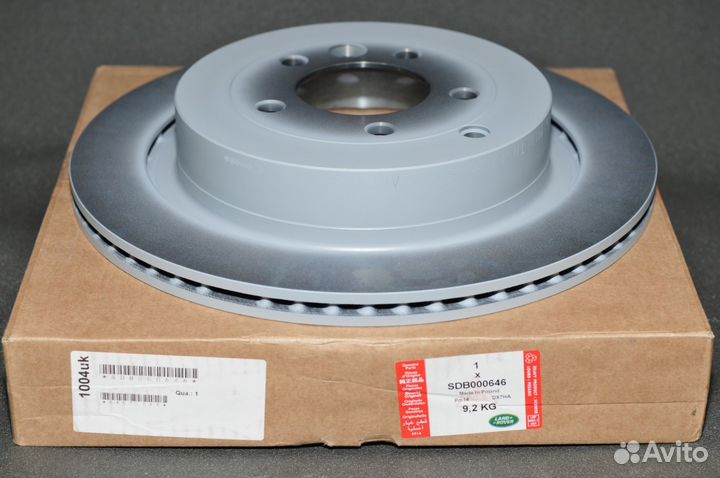Диск тормозной задний Land Rover SDB000646