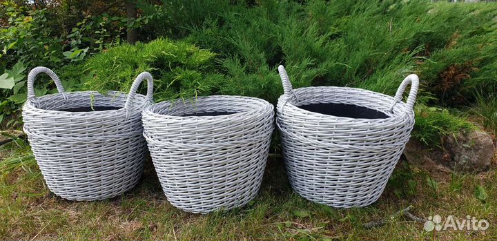 Корзина 20 л. из ротанга
