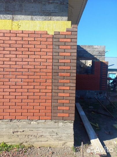 Кирпич облицовочный Красный кора дуба