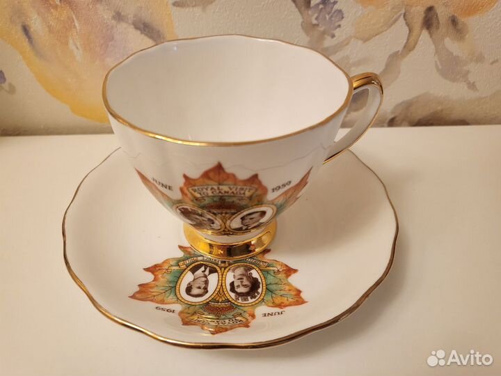 Чайная пара англия Елизавета II и принц Филипп