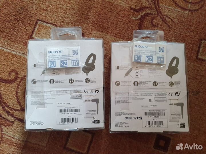 Проводные наушники Sony MDR-ZX110APB (черный)