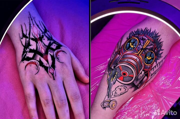 Коррекция старых татуировок