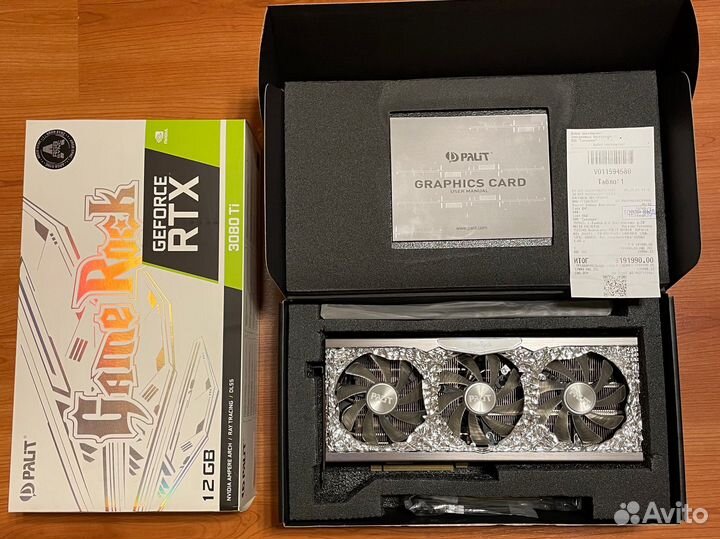 Palit RTX 3080 Ti GameRock 12GB гарантия Ситилинк