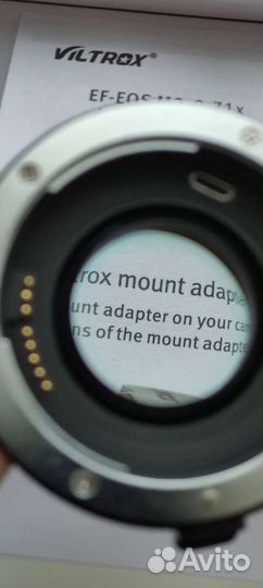 Speed booster Viltrox EF-EOS-M2 новый +переходники