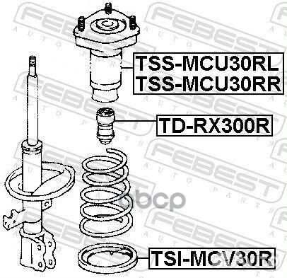 Опора амортизатора TSS-MCU30RR TSS-MCU30RR Febest