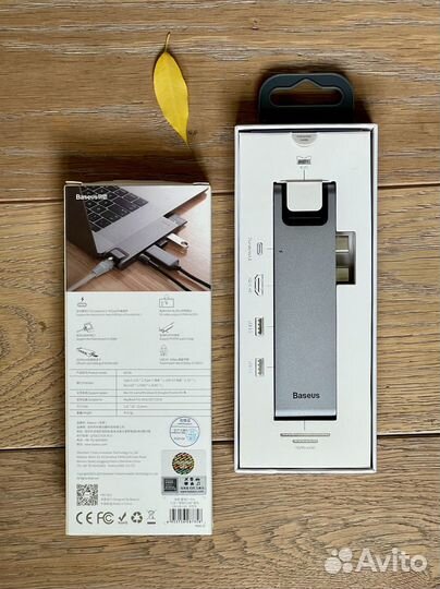 Хаб USB Baseus 7 в 1 Thunderbolt C / Pro Grey