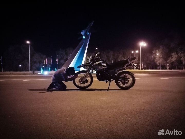 Синий Мотоцикл Racer Panther RC300