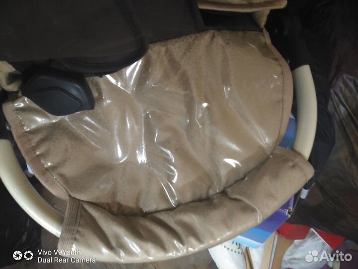 Новая 6мес Коляска 3 в 1 Bruno Riko Ecco кожа