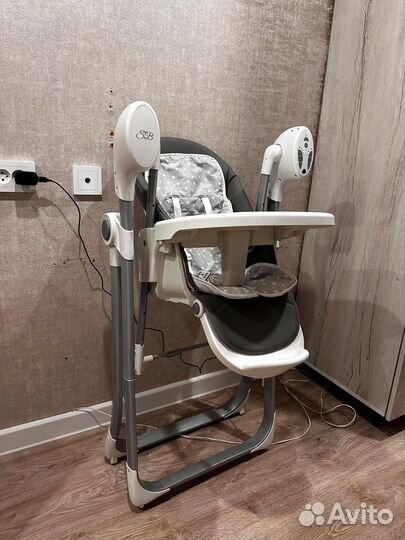 Стульчик для кормления, электрокачели 2в1