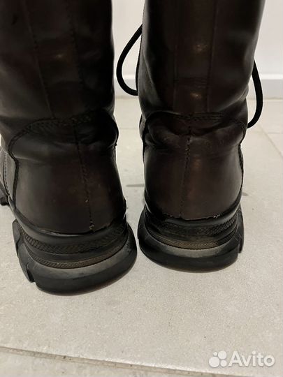 Кожаные ботинки женские