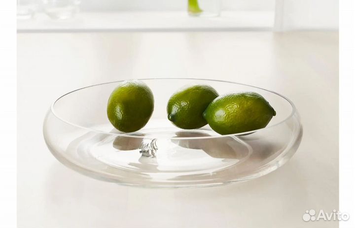 Миска Бломстэр Икеа прозрачное стекло 26 см