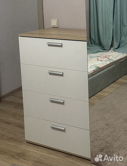 Комод белый бу 80 см
