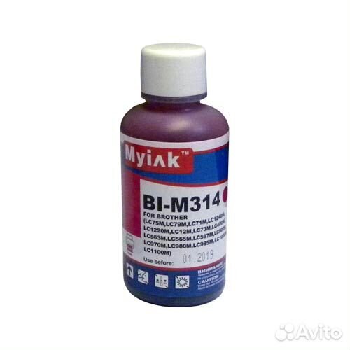 Чернила для Brother LC1240M (100мл,magenta, Dye) BI-M314 Gloria MyInk